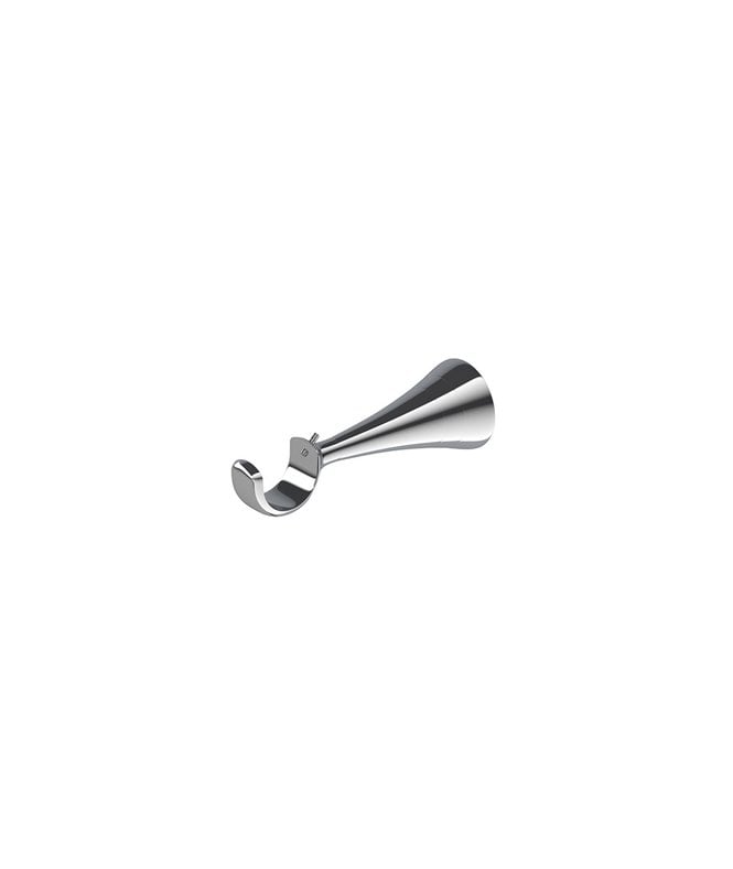 New Edge Blinds Chrome Long Stem Metal Curtain Pole Support Bracket (28mm)