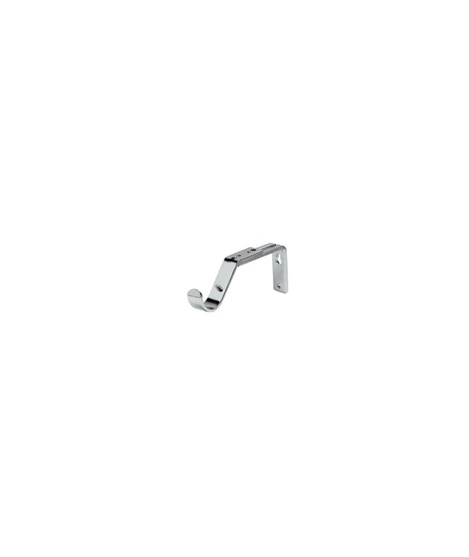 New Edge Blinds Chrome Passing Metal Curtain Pole Support Bracket (35mm)