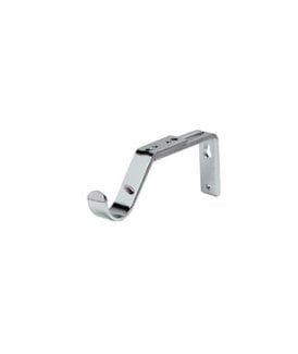 Chrome Passing Metal Curtain Pole Support Bracket (35mm)
