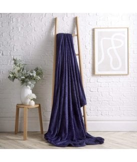 Cloud Honeycomb Throw in Navy