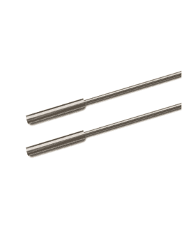 Contemporary Metal Curtain Draw Rod in Titanium (Pack of 2)