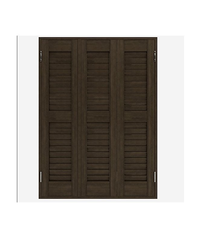 New Edge Blinds Core Dark Walnut Shutter