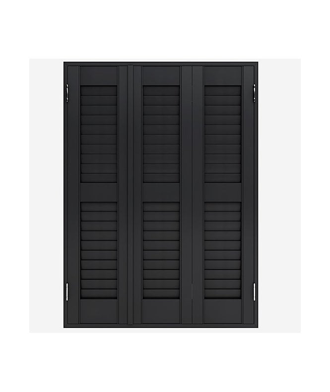 New Edge Blinds Core Matt Black Shutter