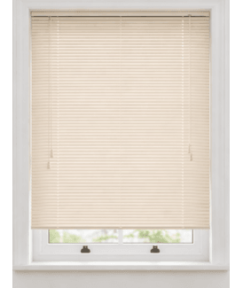 Cream PVC Venetian Blind 152cm Drop (25mm Slats)