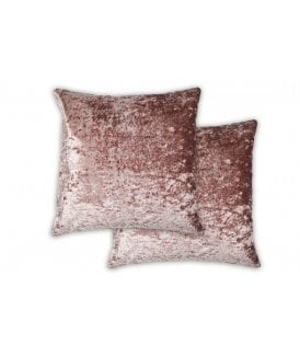 Crushed Velvet Collection Luxury Cushion Cover in Pink