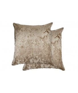 Crushed Velvet Collection Luxury Cushion Cover in Taupe
