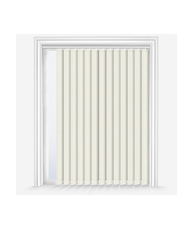 New Edge Blinds Custom Made Alaska Cream Dimout Vertical Blind