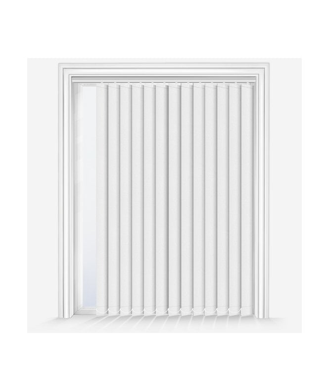 New Edge Blinds Custom Made Alaska White Dimout Vertical Blind