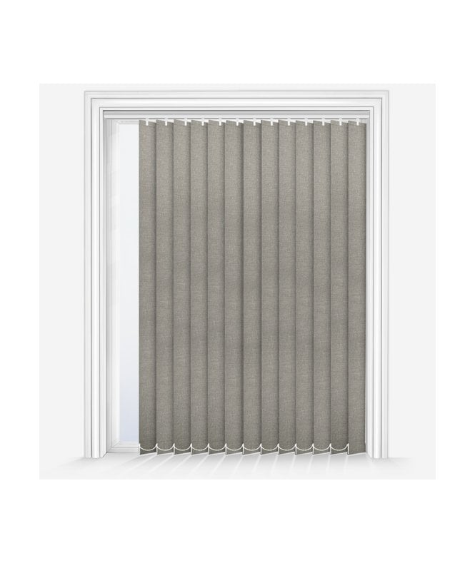New Edge Blinds Custom Made Classe Dove Grey Blackout Vertical Blind