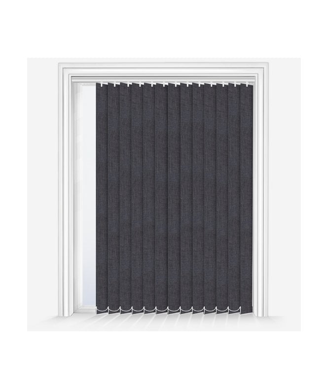 New Edge Blinds Custom Made Classe Slate Grey Dimout Vertical Blind