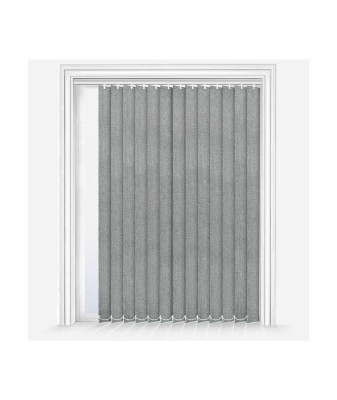 New Edge Blinds Custom Made Classe Smoke Grey Blackout Vertical Blind