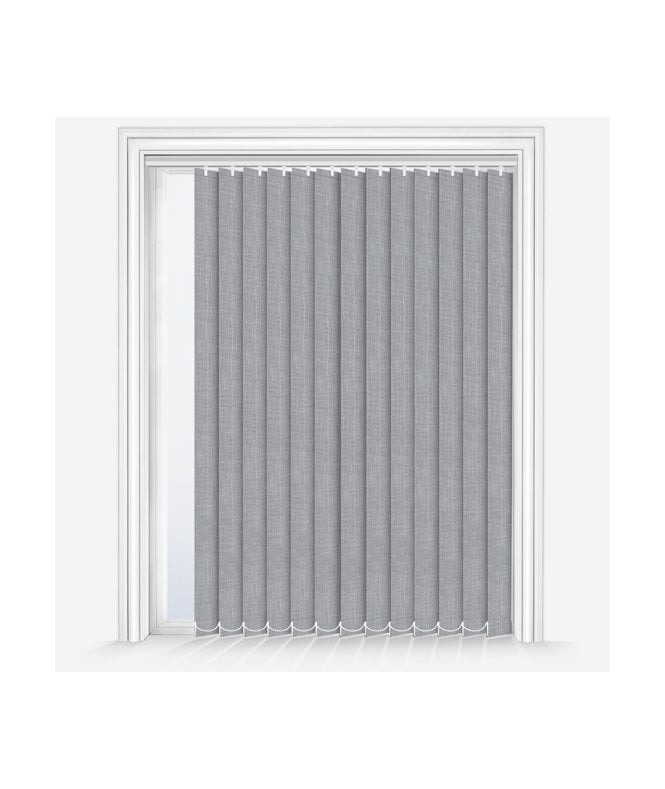 New Edge Blinds Custom Made Classe Smoke Grey Dimout Vertical Blind