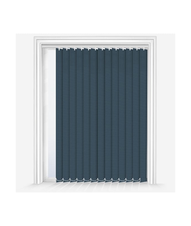 New Edge Blinds Custom Made Elements Airforce Blue Blackout Vertical Blind