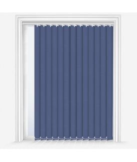 Custom Made Elements Denim Blue Blackout Vertical Blind