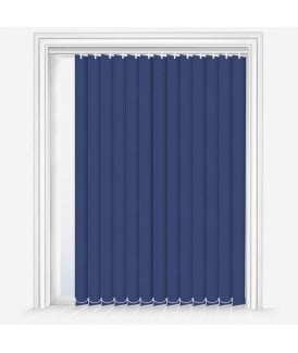 Custom Made Elements Denim Blue Dimout Vertical Blind