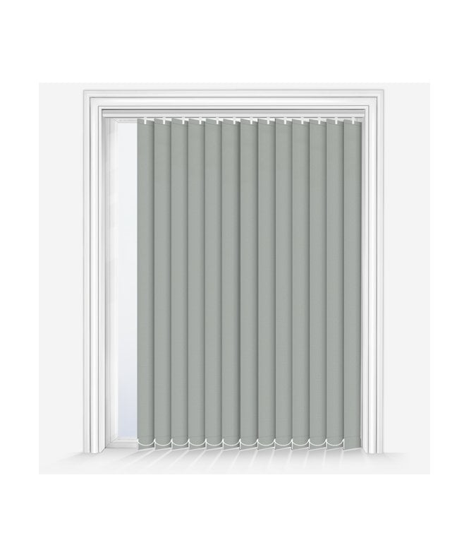 New Edge Blinds Custom Made Elements Dove Grey Blackout Vertical Blind