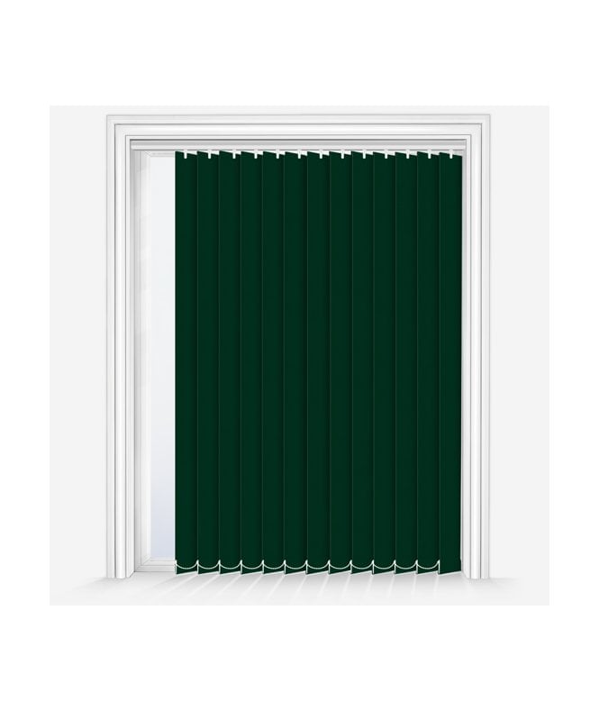 New Edge Blinds Custom Made Elements Forest Green Dimout Vertical Blind