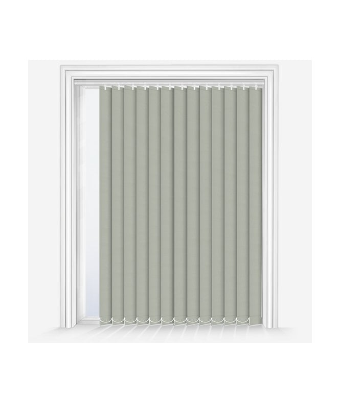 New Edge Blinds Custom Made Elements Mist Grey Blackout Vertical Blind