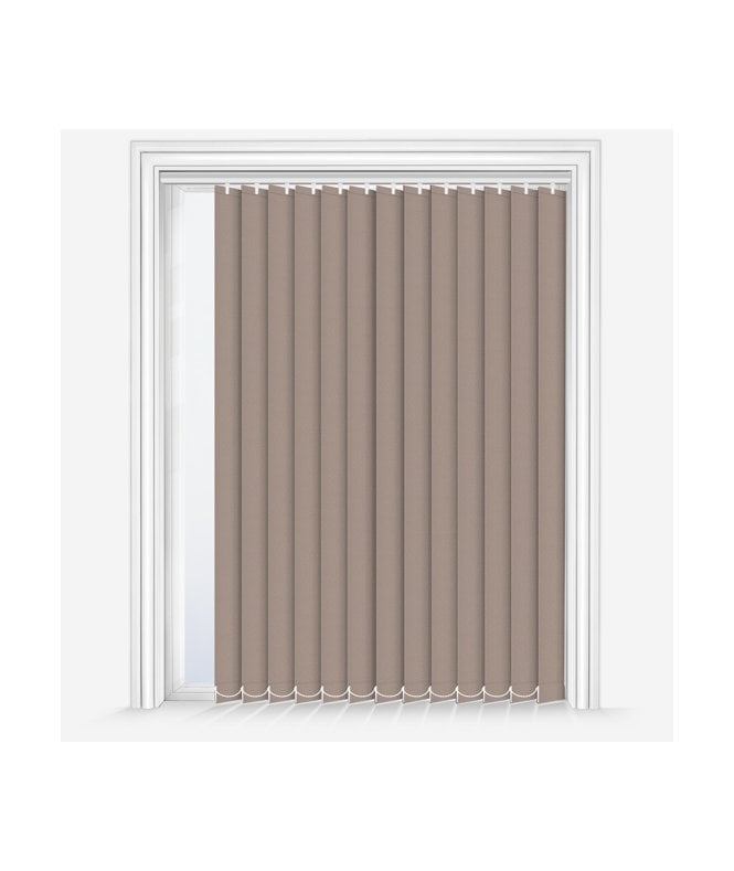 New Edge Blinds Custom Made Elements Mushroom Blackout Vertical Blind