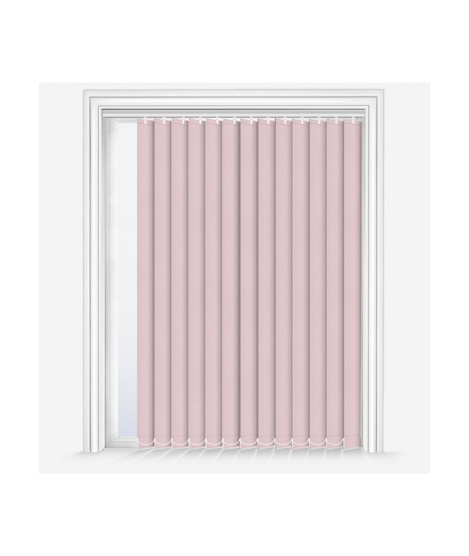 New Edge Blinds Custom Made Elements Peony Pink Blackout Vertical Blind