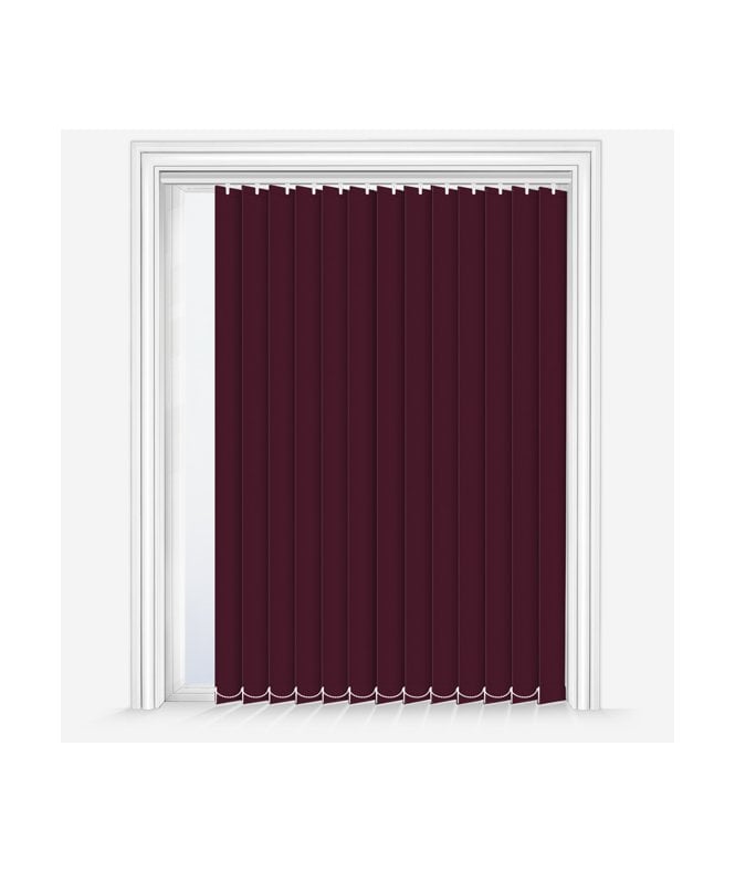 New Edge Blinds Custom Made Elements Plum Dimout Vertical Blind