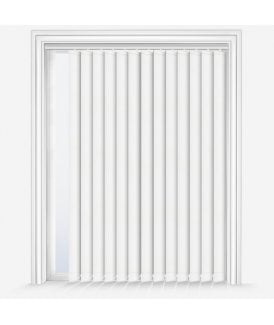 Custom Made Elements Porcelain White Blackout Vertical Blind