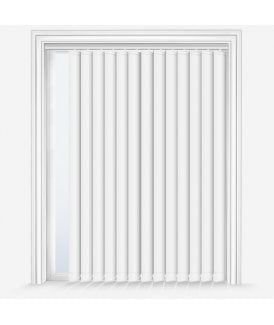 Custom Made Elements Porcelain White Dimout Vertical Blind
