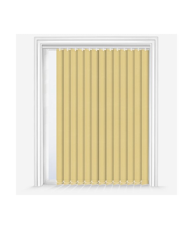 New Edge Blinds Custom Made Elements Primrose Yellow Blackout Vertical Blind