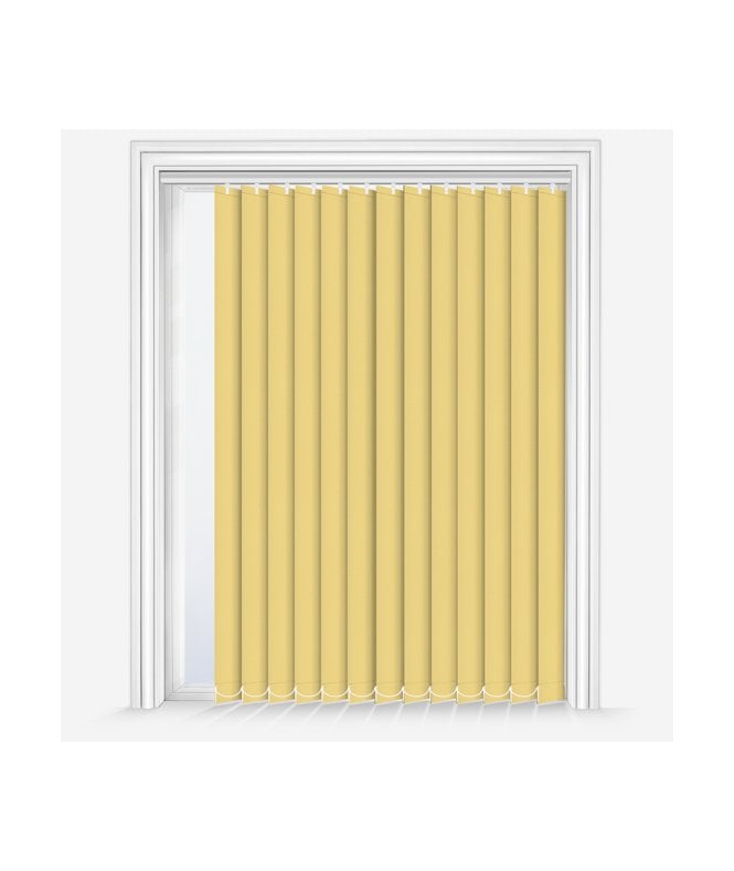 New Edge Blinds Custom Made Elements Primrose Yellow Dimout Vertical Blind