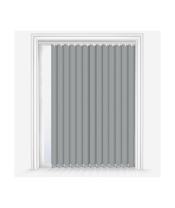 New Edge Blinds Custom Made Elements Storm Grey Blackout Vertical Blind