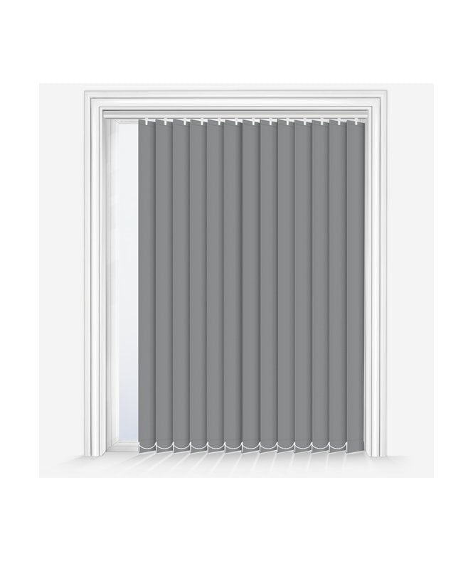 New Edge Blinds Custom Made Elements Storm Grey Dimout Vertical Blind