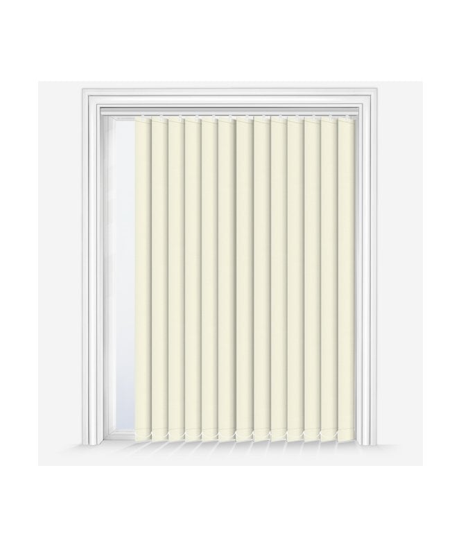 New Edge Blinds Custom Made Elements Vanilla Cream Dimout Vertical Blind