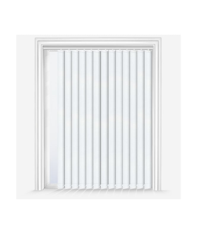 New Edge Blinds Custom Made Elements White Blackout Vertical Blind