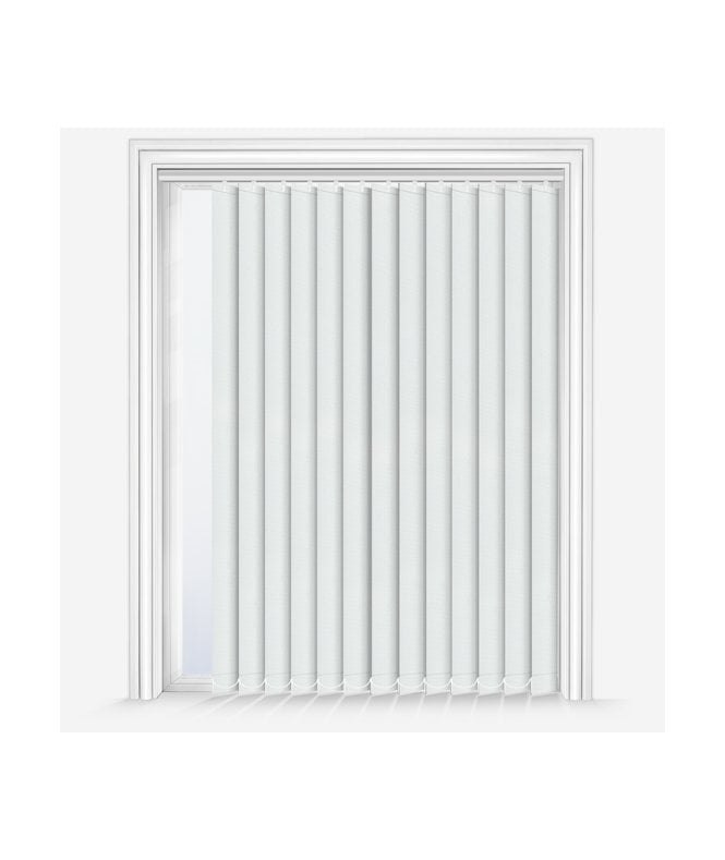 New Edge Blinds Custom Made Elements White Dimout Vertical Blind