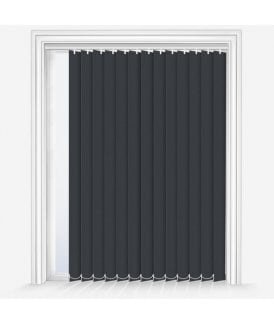 Custom Made Fusion Anthracite Grey Blackout Vertical Blind