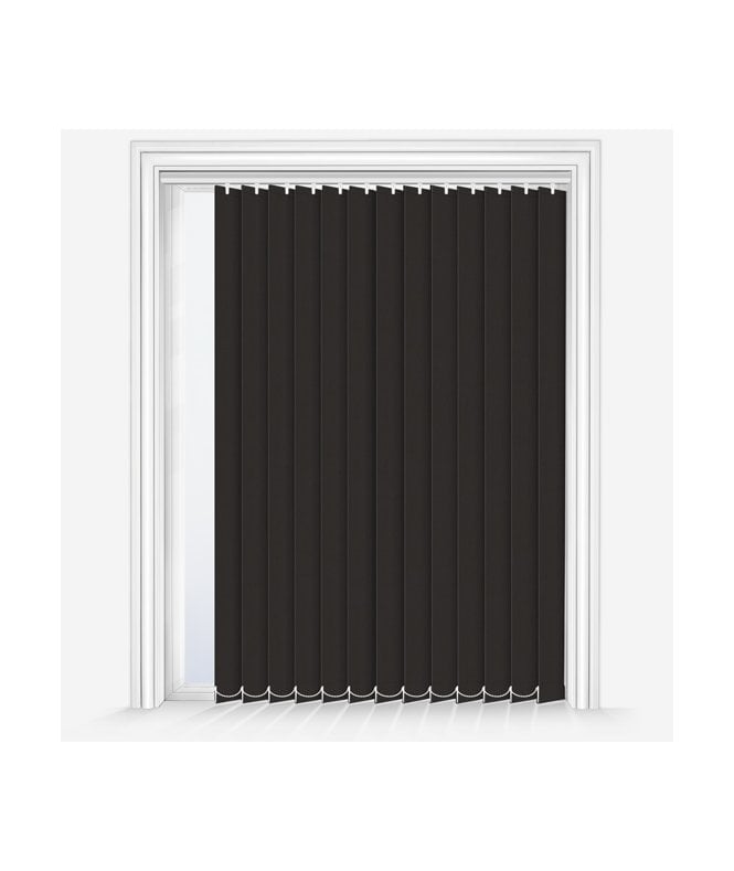 New Edge Blinds Custom Made Fusion Brown Blackout Vertical Blind