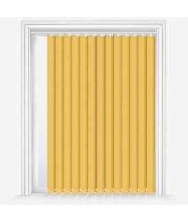 Custom Made Fusion Daffodil Yellow Dimout Vertical Blind