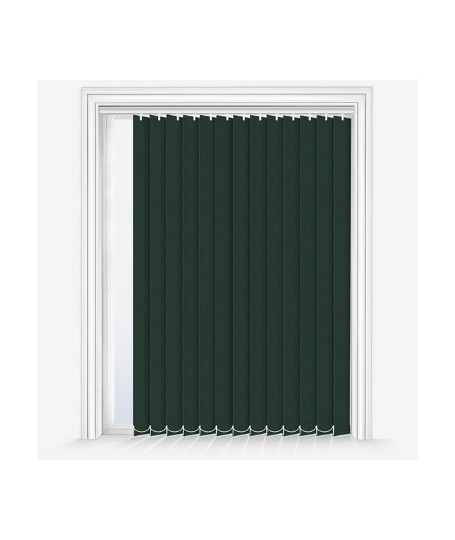 New Edge Blinds Custom Made Fusion Hunter Green Dimout Vertical Blind
