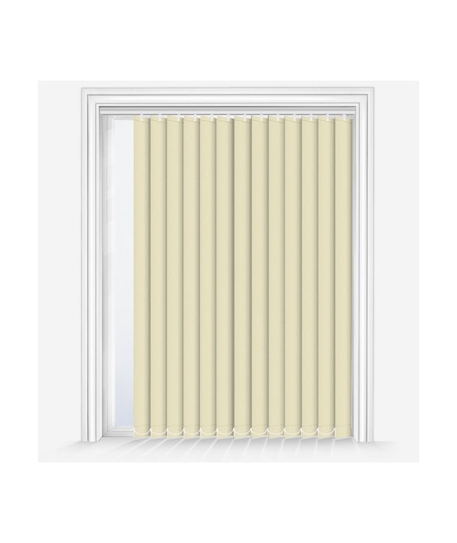 New Edge Blinds Custom Made Fusion Ivory Dimout Vertical Blind