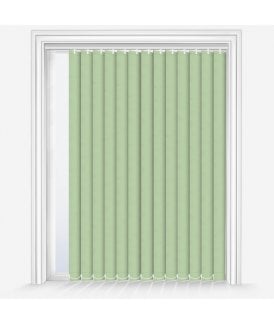 Custom Made Fusion Light Sage Blackout Vertical Blind