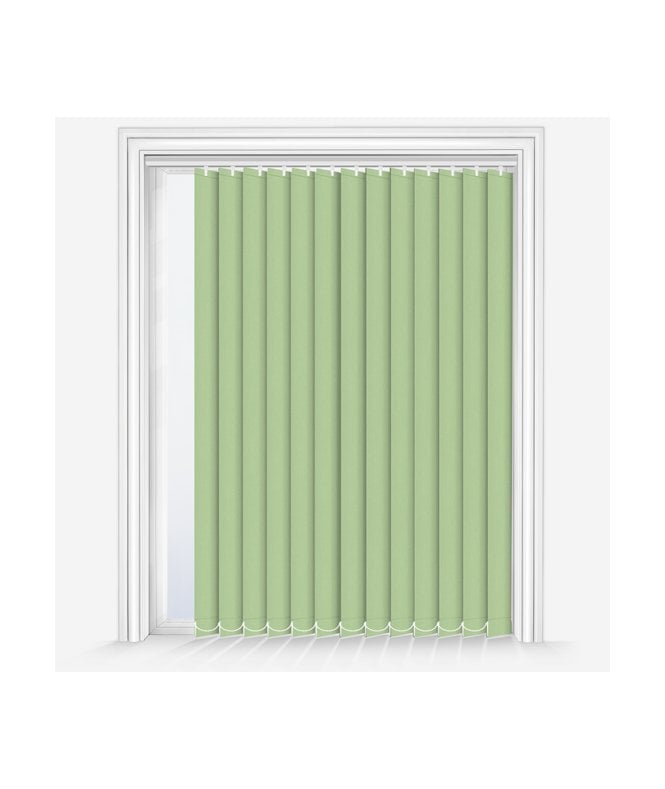 New Edge Blinds Custom Made Fusion Light Sage Dimout Vertical Blind