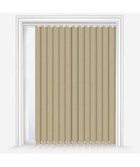 Custom Made Fusion Light Taupe Blackout Vertical Blind
