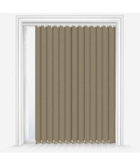 Custom Made Fusion Light Taupe Dimout Vertical Blind