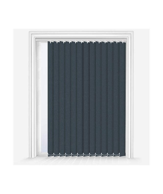 New Edge Blinds Custom Made Fusion Midnight Blue Blackout Vertical Blind
