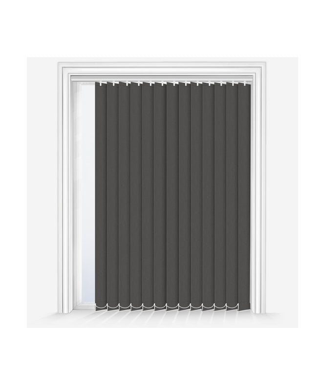New Edge Blinds Custom Made Fusion Pewter Blackout Vertical Blind
