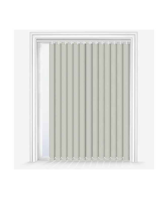 New Edge Blinds Custom Made Fusion Silver Grey Blackout Vertical Blind