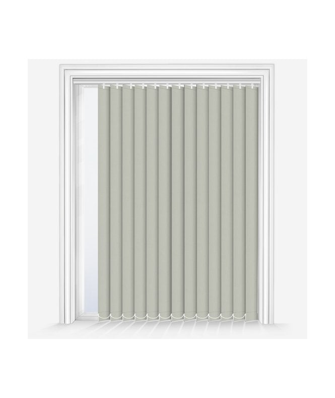 New Edge Blinds Custom Made Fusion Silver Grey Dimout Vertical Blind