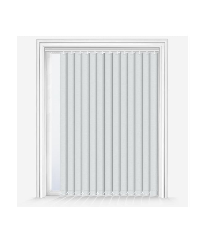 New Edge Blinds Custom Made Fusion White Blackout Vertical Blind