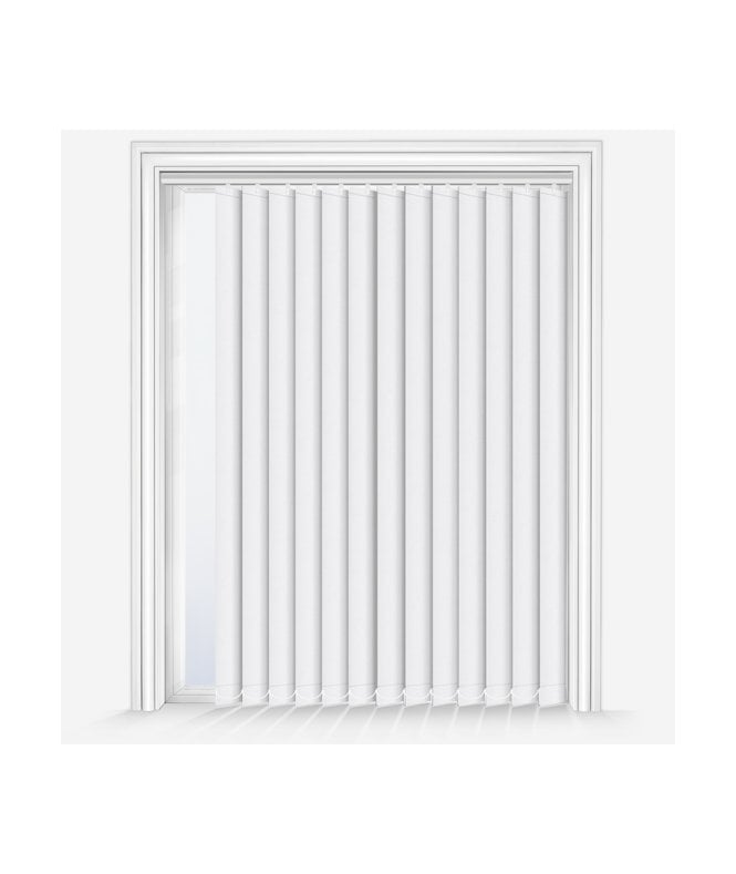 New Edge Blinds Custom Made Fusion White Dimout Vertical Blind