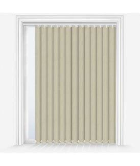 Custom Made Iris Beige Blackout Vertical Blind